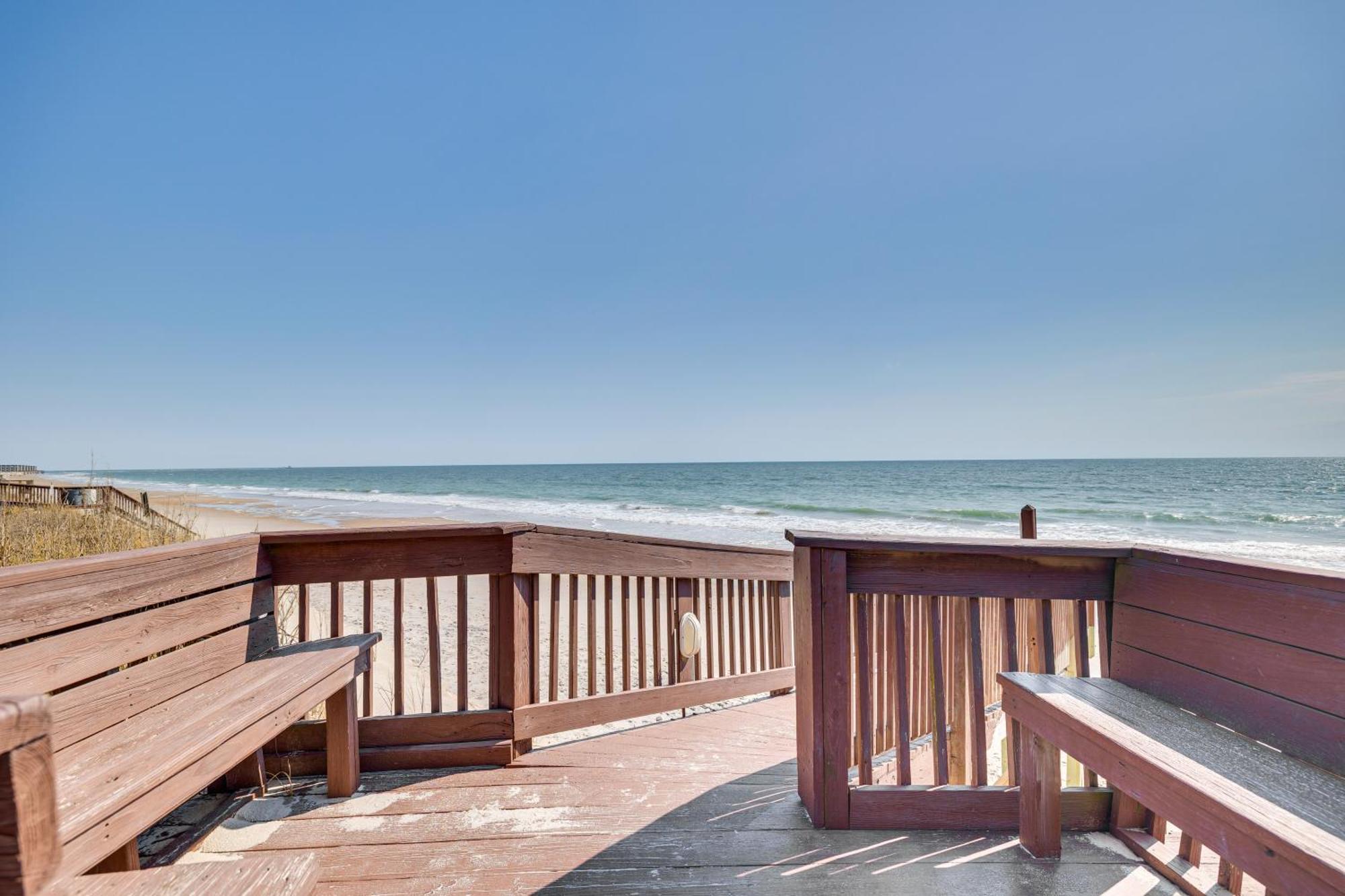 Steps To The Beach Oceanfront Condo With Lanai! North Topsail Beach Exterior foto