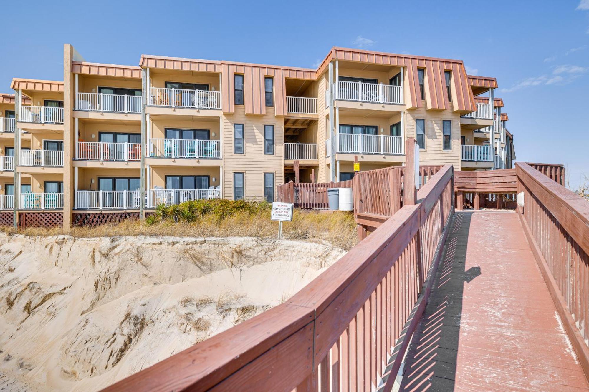 Steps To The Beach Oceanfront Condo With Lanai! North Topsail Beach Exterior foto