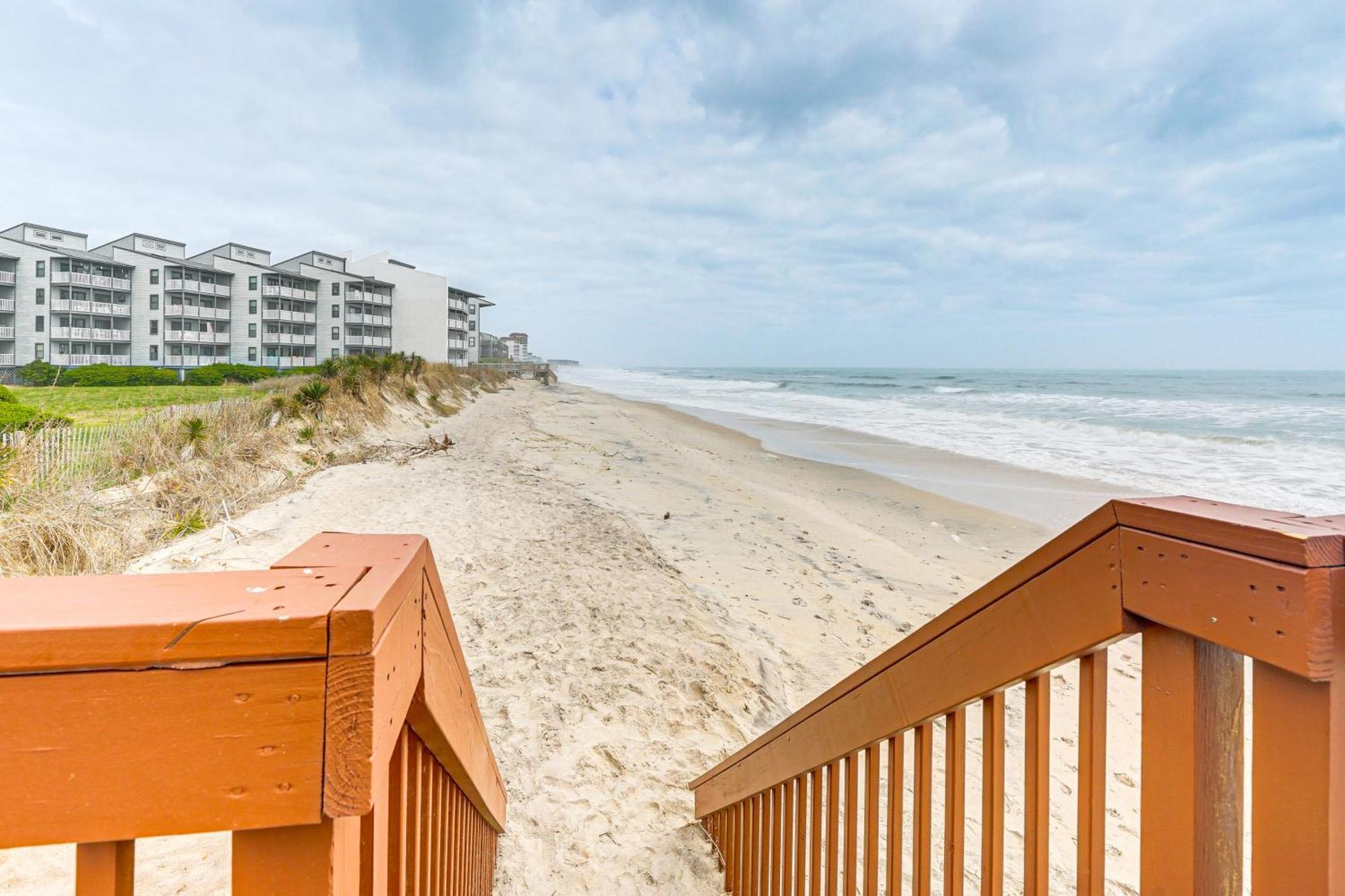 Steps To The Beach Oceanfront Condo With Lanai! North Topsail Beach Exterior foto