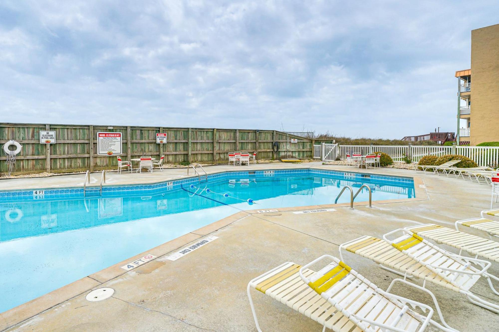 Steps To The Beach Oceanfront Condo With Lanai! North Topsail Beach Exterior foto